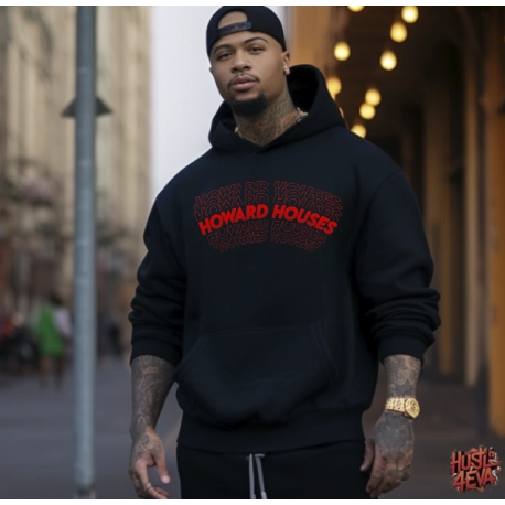 Howard Houses Multi Black/Red Hoodie – Represent Brownsville with Pride!