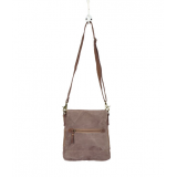 Myra Bag Verdant Canvas, Leather & Hairon Shoulder Bag Handbag Purse