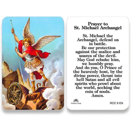 St. Michael the Archangel Prayer Card for Military
