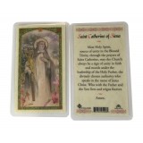St. Catherine of Siena Catholic Christian Prayer Card