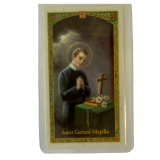 Saint Gerard Prayer Card for Catholics and Christians. Patron Saint of Mothers