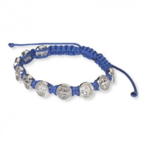 St. Benedict Blue Cord Bracelet
