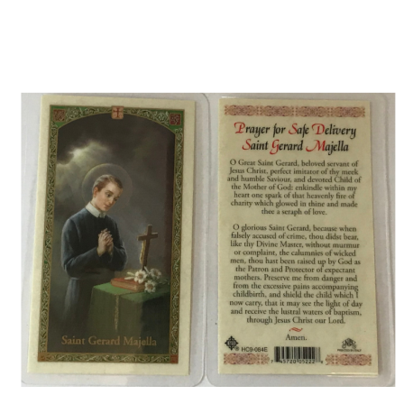 St. Gerard Laminated Prayer Card