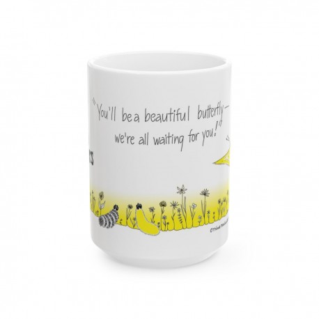 Hope for the Flowers Ceramic Mug - Cheerful Gift for Nature Lovers  Inspirational Coffee Cup  Springtime Decor  Motivational Dri