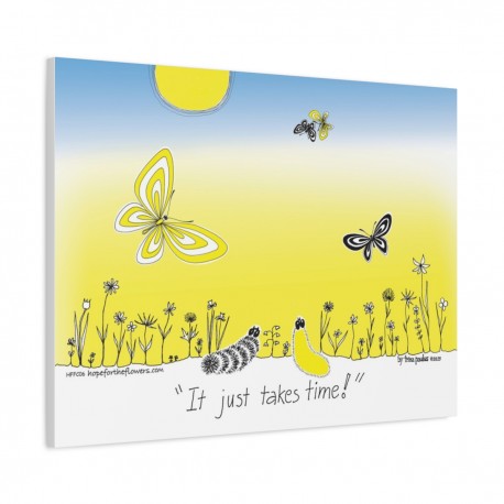 Hope for the Flowers  Inspirational Wall Art  Canvas Decor  Nature Theme  Home Office  Motivational Quote  Gift for Friends  Nur