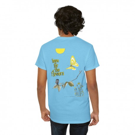 Hope for the Flowers Tee - Nature-Inspired Unisex Cotton Shirt  Spring Vibes  Garden Lovers Gift  Eco-Friendly Casual Wear  Butt