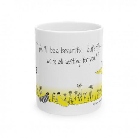 Hope for the Flowers Ceramic Mug - Cheerful Gift for Nature Lovers  Inspirational Coffee Cup  Springtime Decor  Motivational Dri