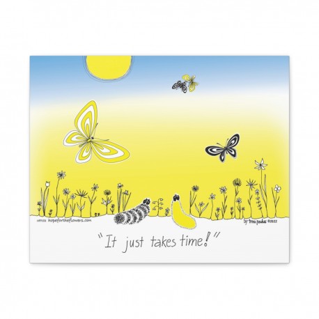 Hope for the Flowers  Inspirational Wall Art  Canvas Decor  Nature Theme  Home Office  Motivational Quote  Gift for Friends  Nur