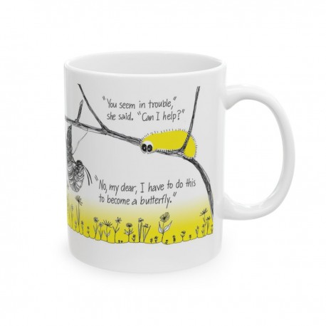 Inspirational Ceramic Mug   Motivational Coffee Cup   Gift for Teachers   Nature-Themed Drinkware   Eco-Friendly Design