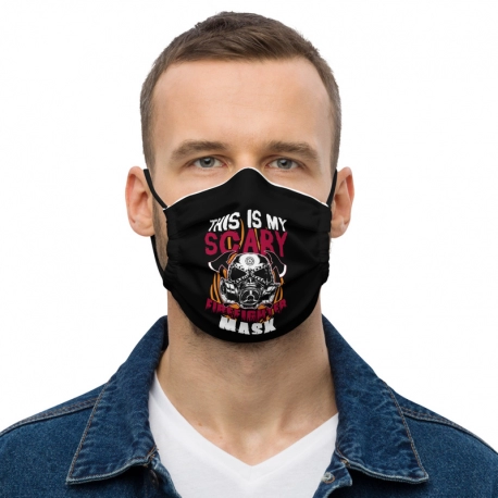 This is My Scary Firefighters Mask Premium Face Mask