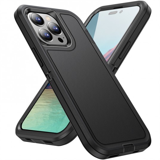 2024 Heavy Armor Shockproof Case For iPhone 13 14 15 Pro Max 11 12 Pro Max 6 6s 7 8 Plus SE 2022 X Xs XR Metal Bracket Back Case