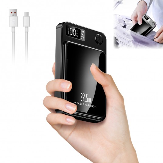 10000mAh Magnetic Charger Power Bank Wireless 22.5W USB-C Foldable Stand LED Display For IPhone 16/15/14/13/12 All Series