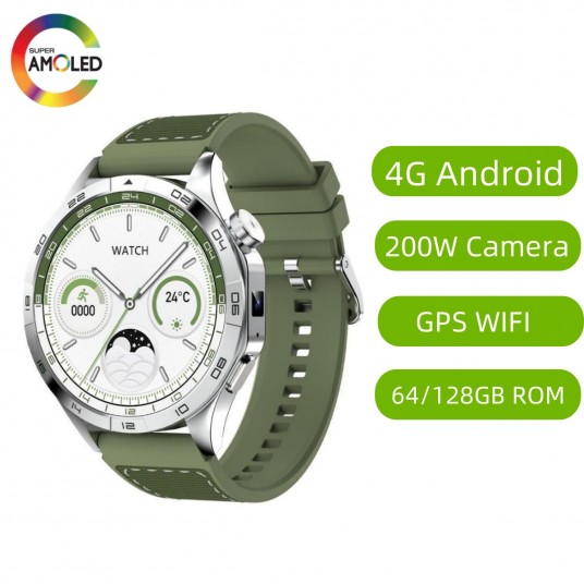 US Version Smart Watches 5G LTE Android Smartwatch Amoled With Dual Camera Sim Card Solt GPS Position WIFI connect Video Call