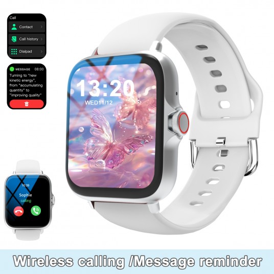 Hot Smart watch, multi-sport mode, message reminder, multiple APP reminders, suitable for men and women, custom wallpaper