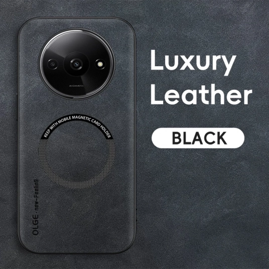 For POCO C61 Fine Hole Sheepskin Magnetic TPU Soft Edge Anti-Drop Anti Fingerprint Phone Case