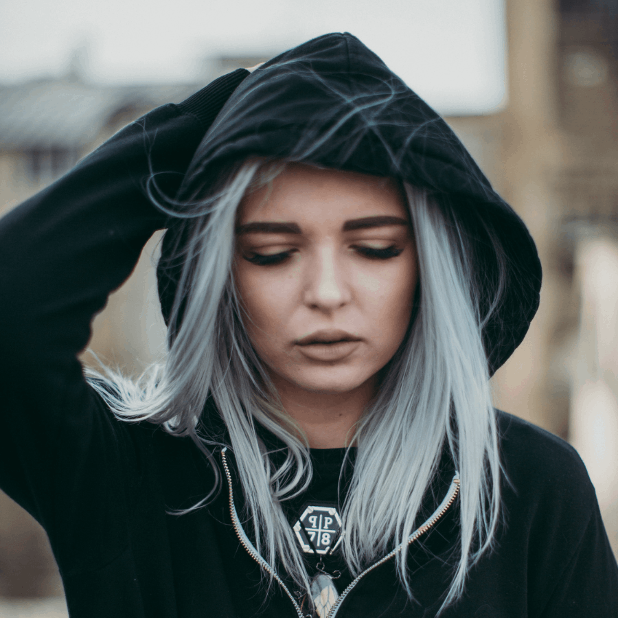 Woman with Hoodie