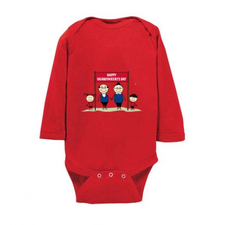 happy grandparents day red onesies