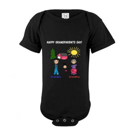 grandparents day black onesies