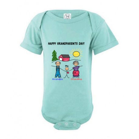 grandparents day skyblue onesies