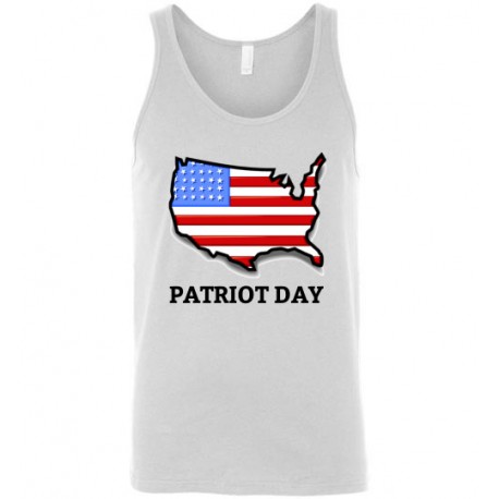 patriot day white sleeveless men