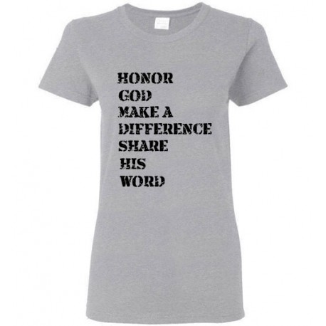 Honor God black gray women