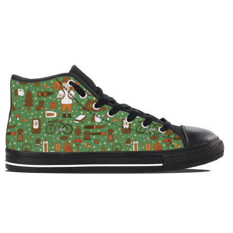 Camping Pattern - Mens Hightop