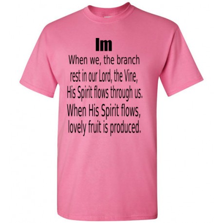 When His Spirit flows t - shirt