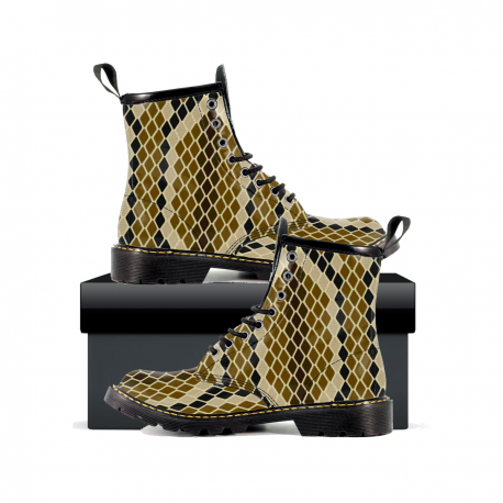 Snake Skin - Womens Leather Boots