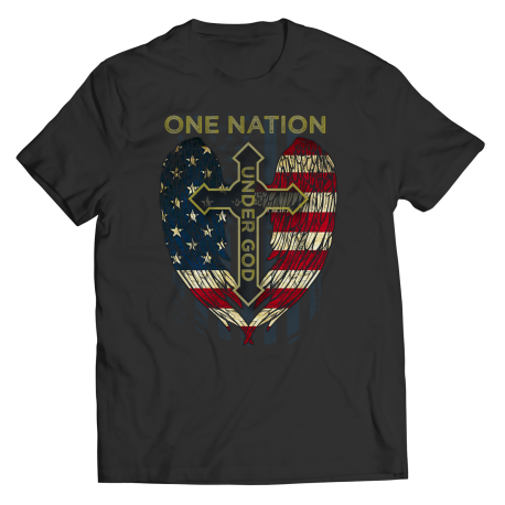 One Nation Under God Flag Cross