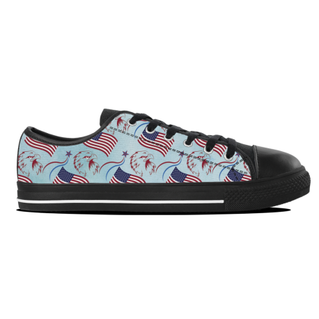 Patriotic Eagle flag - Kids Lowtop