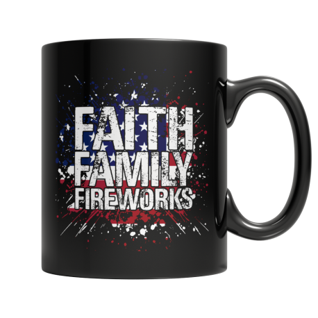 Faith Family Fireworks in our mug section