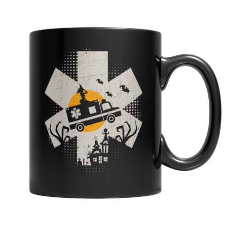 EMT Halloween - Black Mug