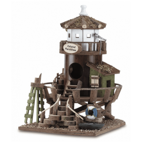 Island Paradise Wood Bird House