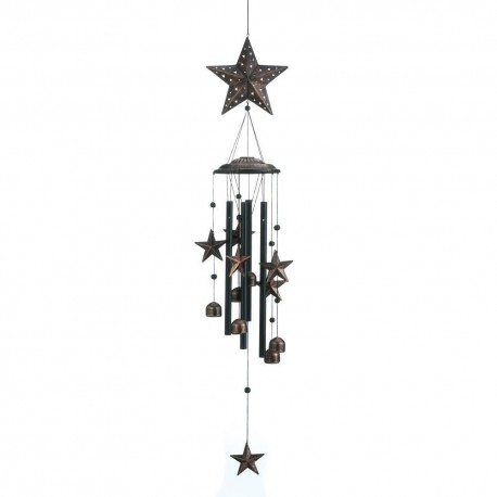 Bronze Stars Wind Chimes