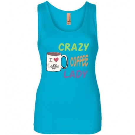 Next Level Womens Jersey Tank in Turquoise