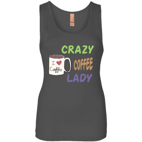 Next Level Womens Jersey Tank in Dark Grey