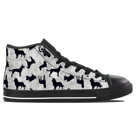 Dogs Solhouette-  Kids hightop