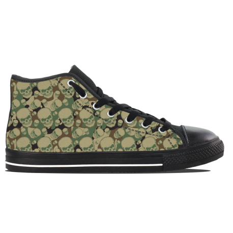 Camouflage Skull - Mens Hightop