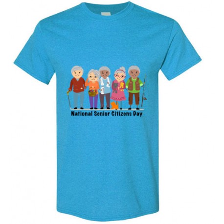 Senior citizens day blue shirt