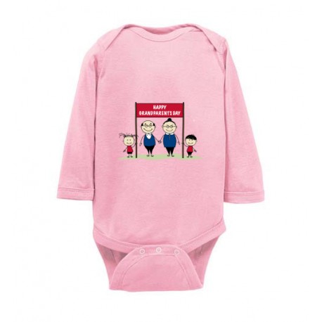 happy grandparents day pink onesies