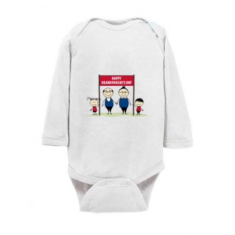 happy grandparents day white onesies