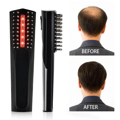 In Style Pieces™ | Infrared Laser Light Hair Growth Brush | De-Tangles/Shines