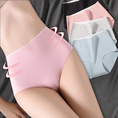 High waist Women's underwear cotton Plus Size seamless panties breathable Lingerie Female briefs