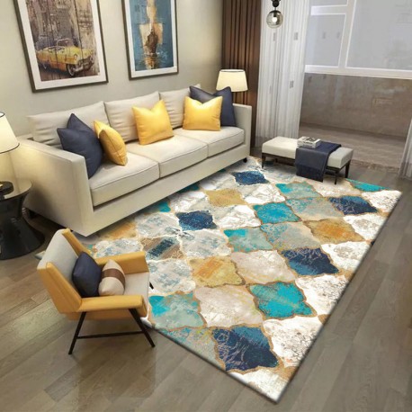 Marocan Carpet Living Room Geometric Turkish Home Decor Ethnic Small Rugs Colorful Boho Bedroom Doormats Persian Vintage Mats
