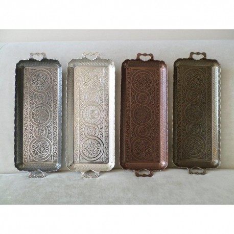 Turkish Copper Zamak Serving Tray