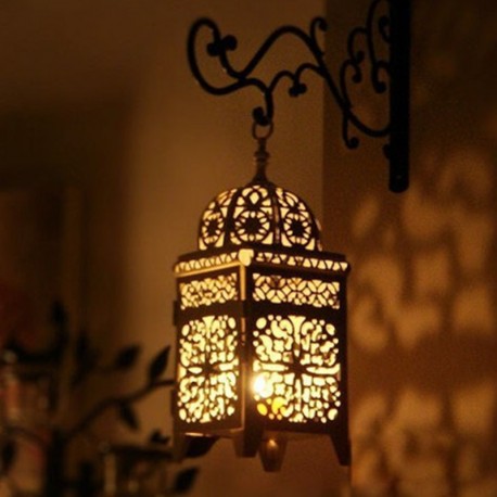 Moroccan Metal Hollow Lantern