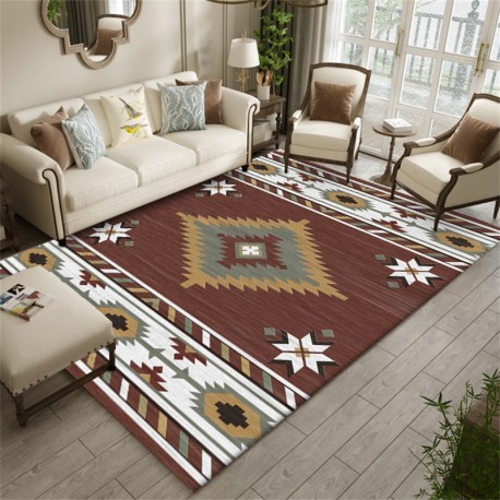 Geometric Native Indian Ethnic Style Rug