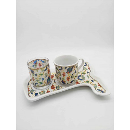 Turkish Caftan Tile  Design Coffee Set