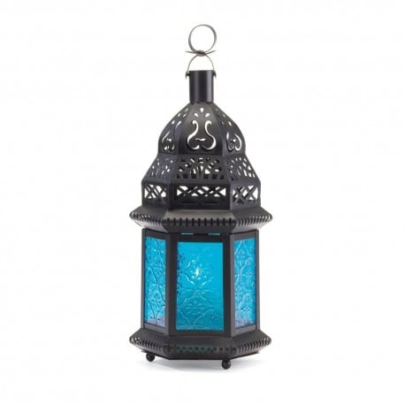 Moroccan Glass Iron Lantern