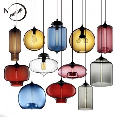 Glass Bowl Pendant Light Fixture